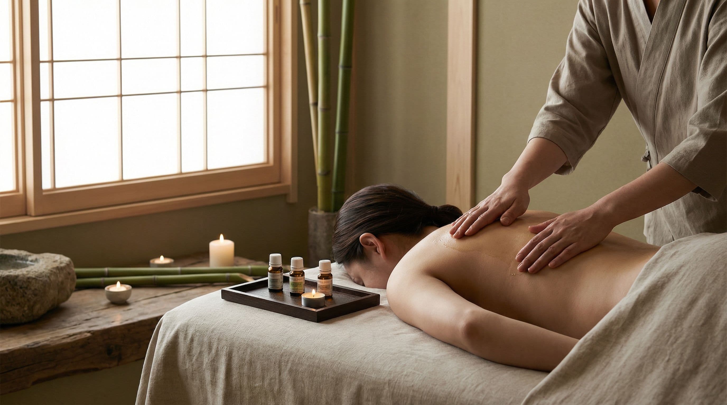 Aromatherapie-Ölmassage